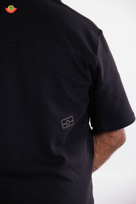 Blackout Patch Waffle Shirt