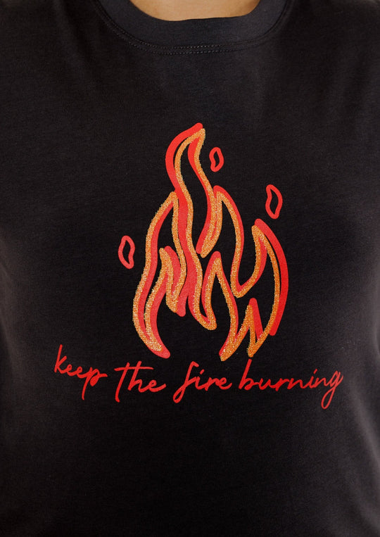 Kids Keep The Fire Burning tee