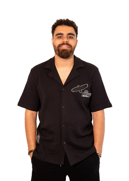 Blackout Patch Waffle Shirt