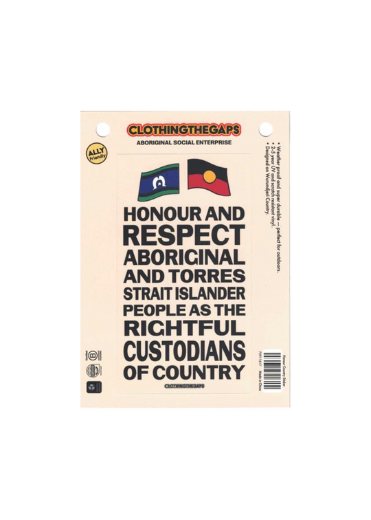 Honour Country Sticker