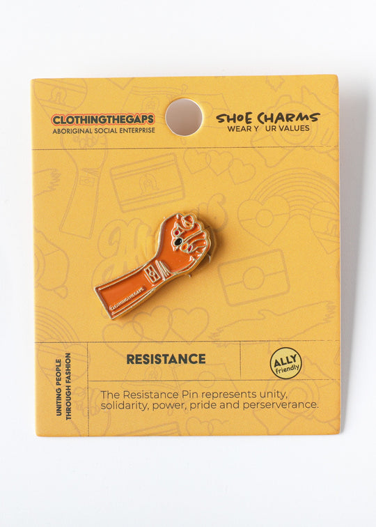 Resistance Fist Shoe Charm