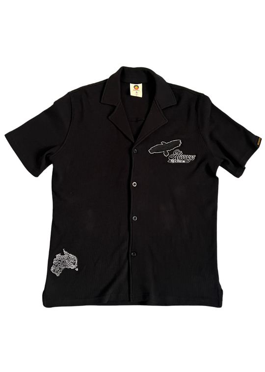 Blackout Patch Waffle Shirt