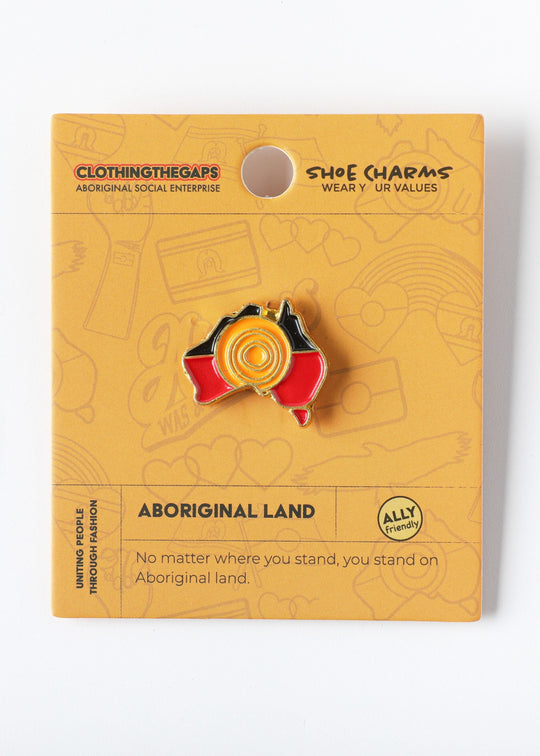 Aboriginal Land Shoe Charm