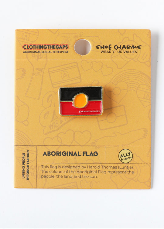 Aboriginal Flag Shoe Charm