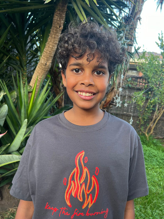 Kids Keep The Fire Burning tee