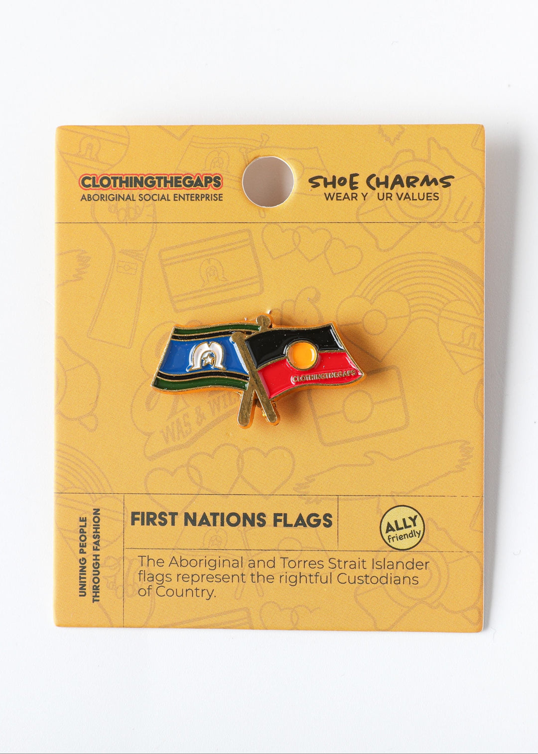 First Nations Flags Shoe Charm